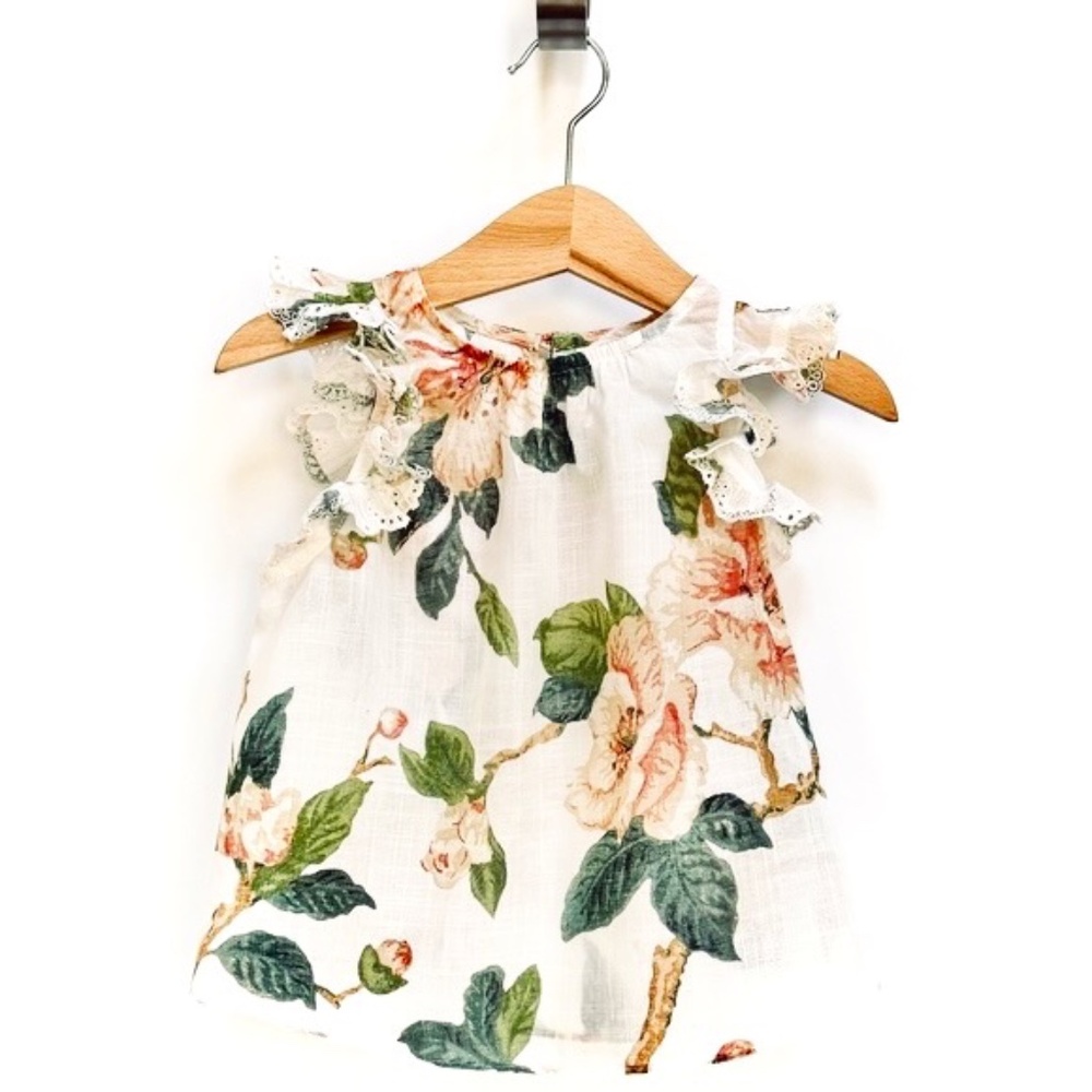 Zimmermann Baby size 1 Delicate Sleeveless Cotton Blouse / Top